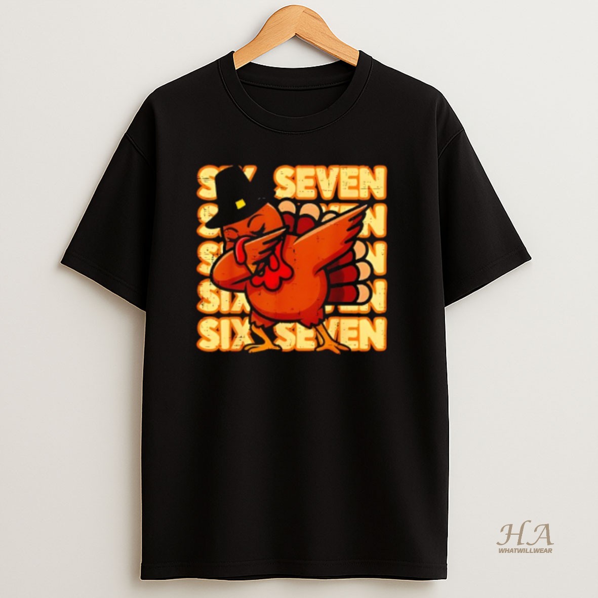 Official Thanksgiving Turkey Dab 67 Funny 6 7 Meme T Shirt