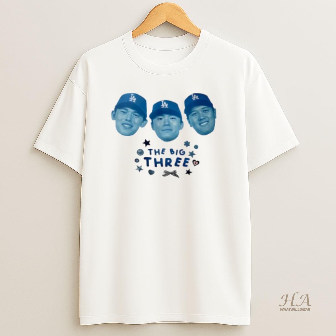 Official The Big Three Ohtani Yamamoto And Sasaki T Shirt
