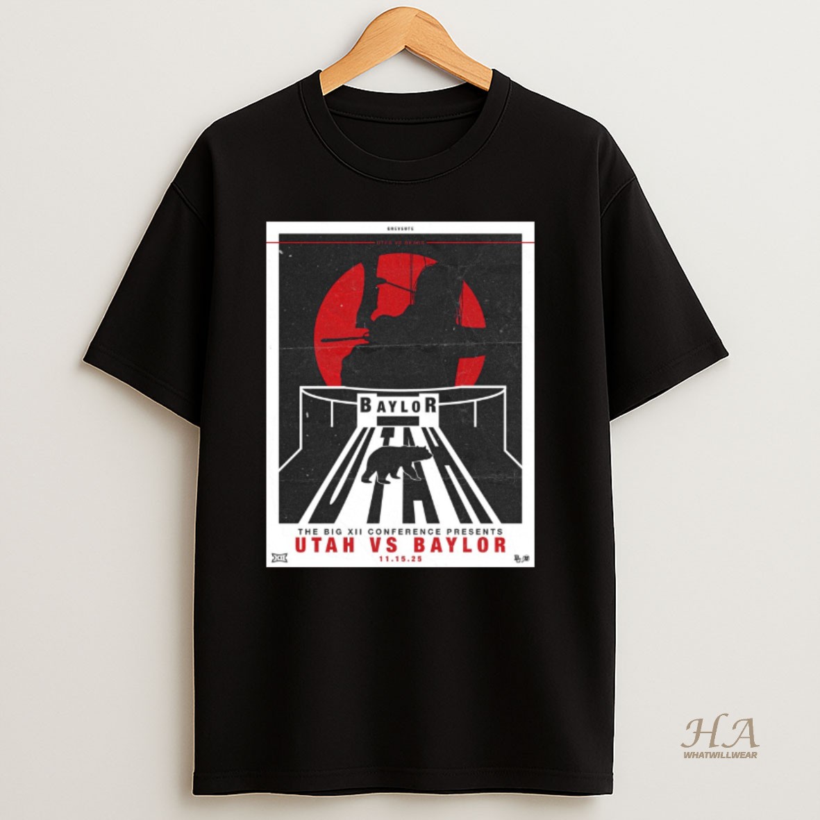 Official The Big Xii Conference Presents Utah Utes Vs Baylor Bears November 15 2025 T Shirt