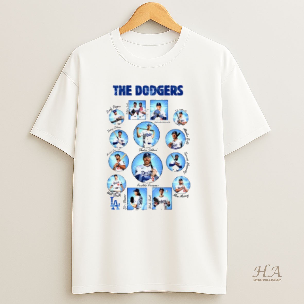 Official The Dodgers Los Angeles Dodgers All Team Mlb Baseball World Series 2025 Signatures T Shirt