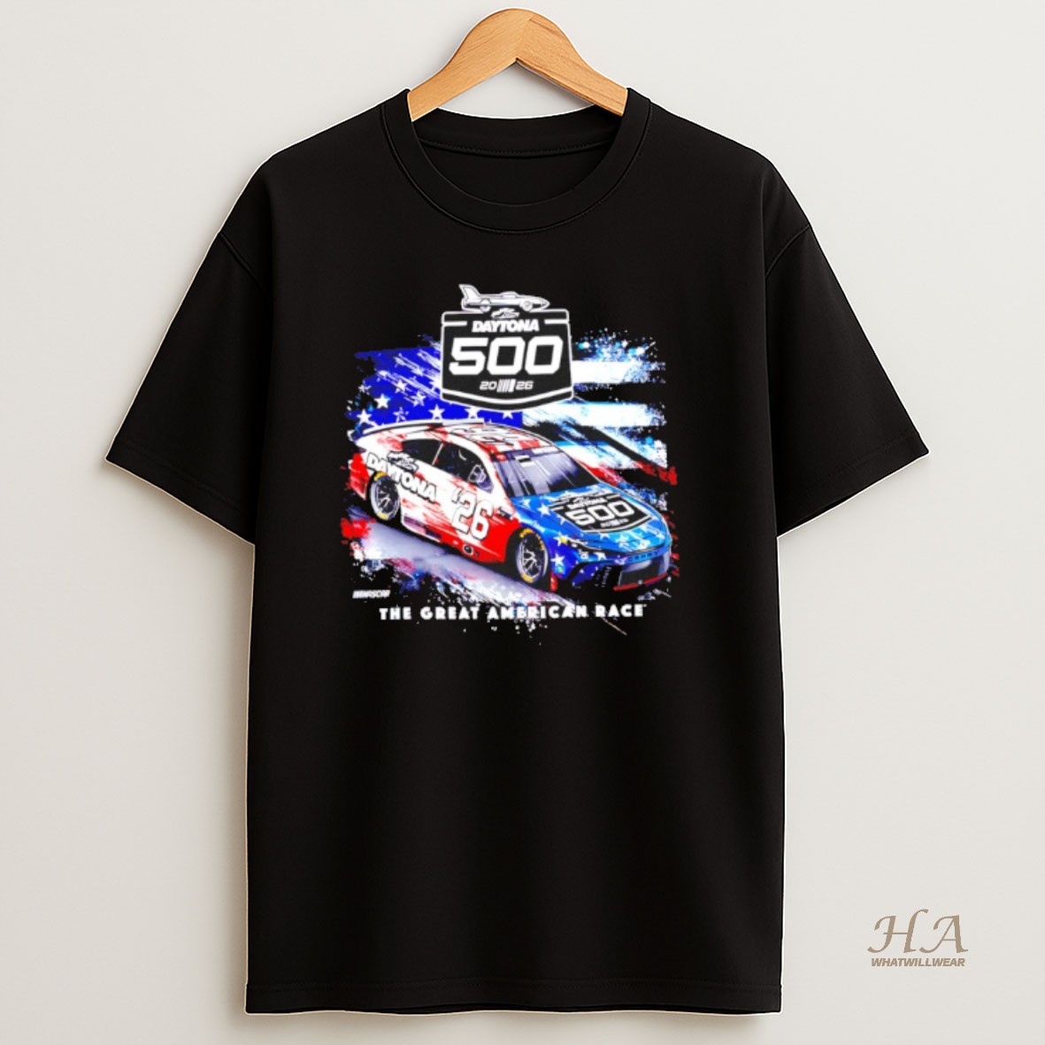 Official The Great American Race 2026 Daytona 500 Patriotic T Shirt