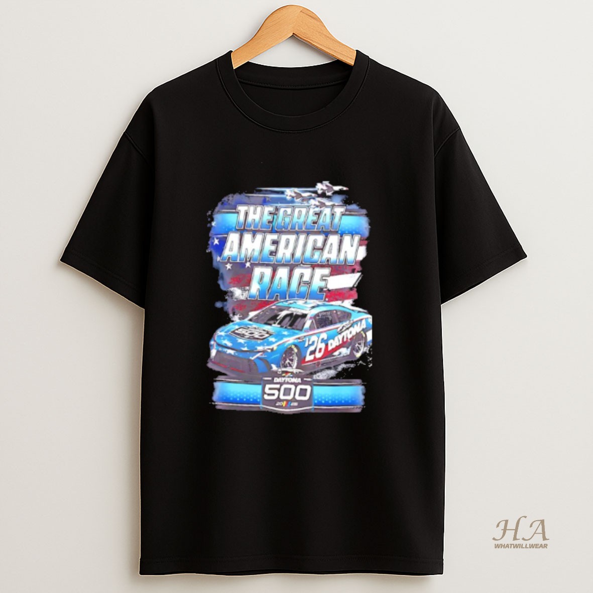 Official The Great American Race 2026 Daytona 500 Patriotic Graphic T Shirt