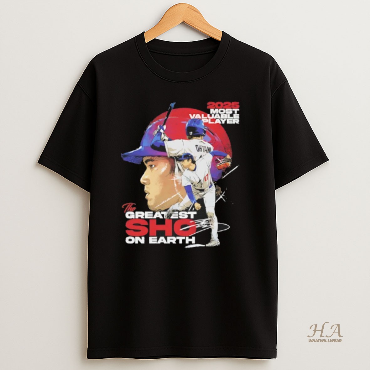 Official The Greatest Sho On Earth Shohei Ohtani 2025 Mvp Signature T Shirt