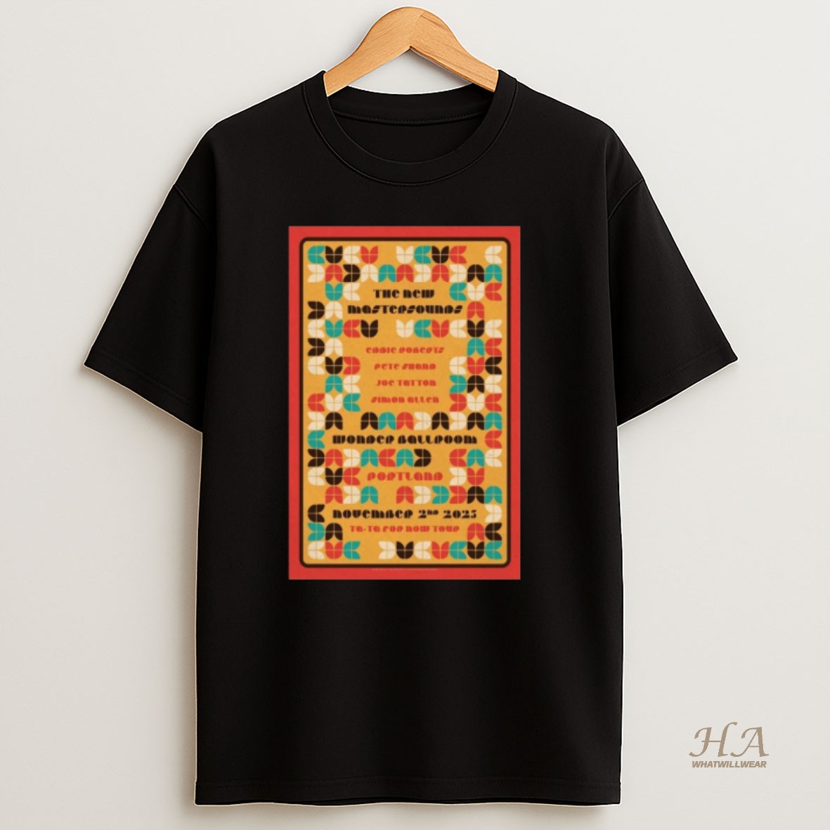 Official The New Mastersounds November 2 2025 Wonder Ballroom Portland Oregon T Shirt