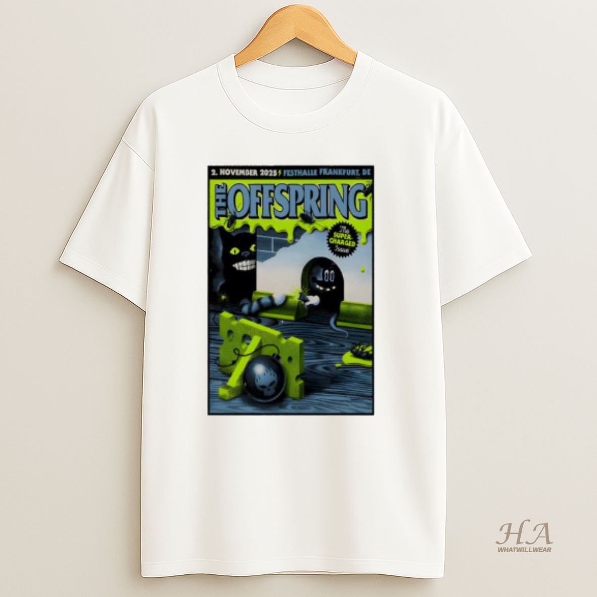 Official The Offspring Nov 2 2025 Festhall Frankfurt De Shirt