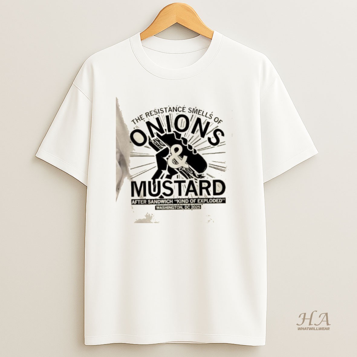 Official The Resistance Smells Of Onions And Mustard After Sandwich King Of Exploded T Shirt