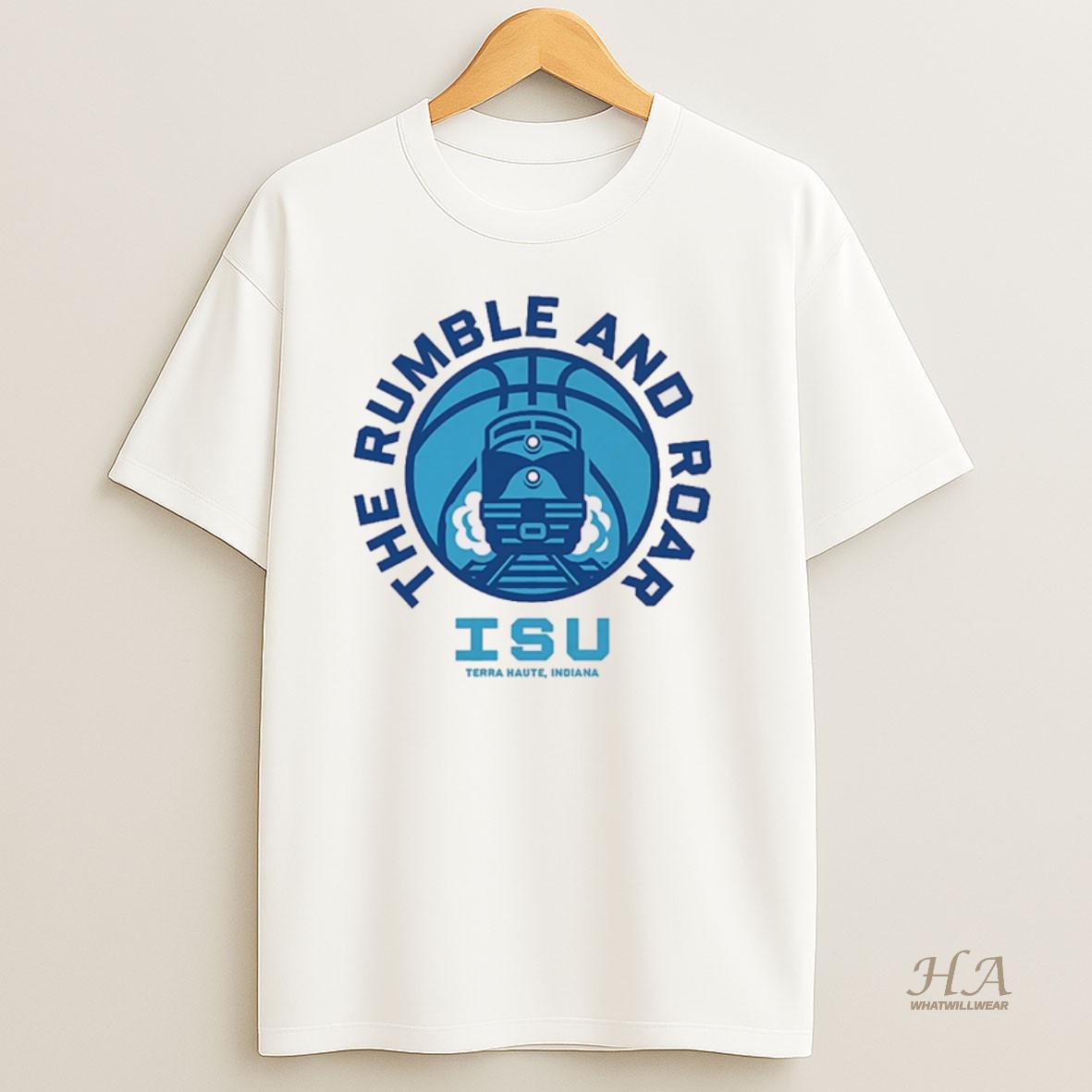 Official The Rumble And Roar Isu Indiana State Terra Haute In T Shirt
