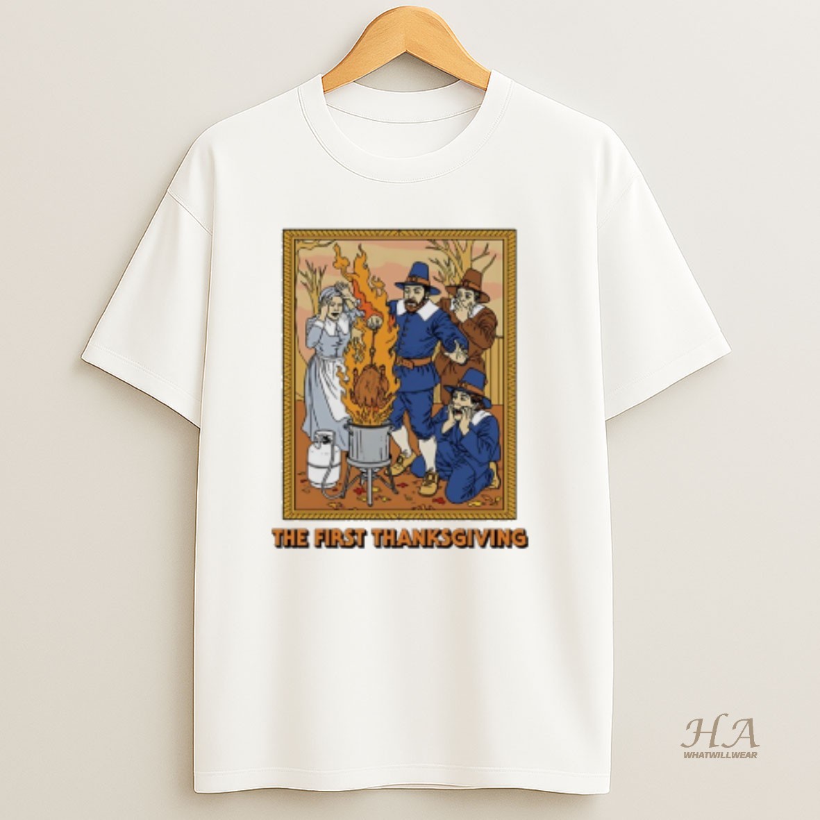 Official The First Thanksgiving Graphic Art T Shirt