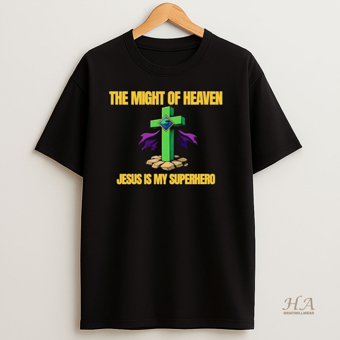 Official The Might Of Heaven Jesus Is My Superhero T Shirt