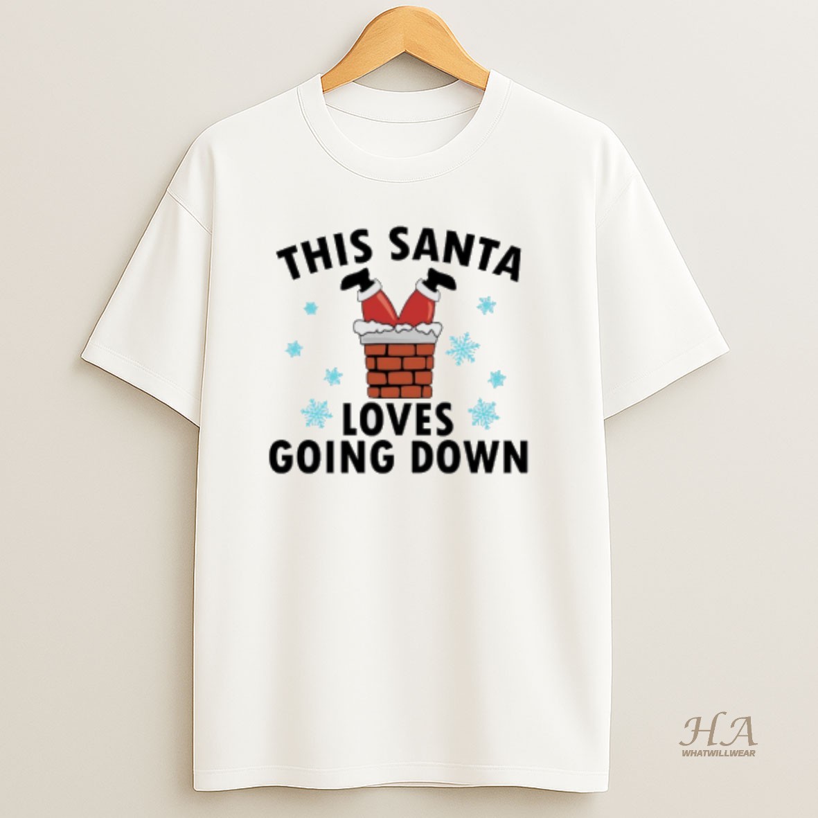 Official This Santa Loves Going Down T Shirt