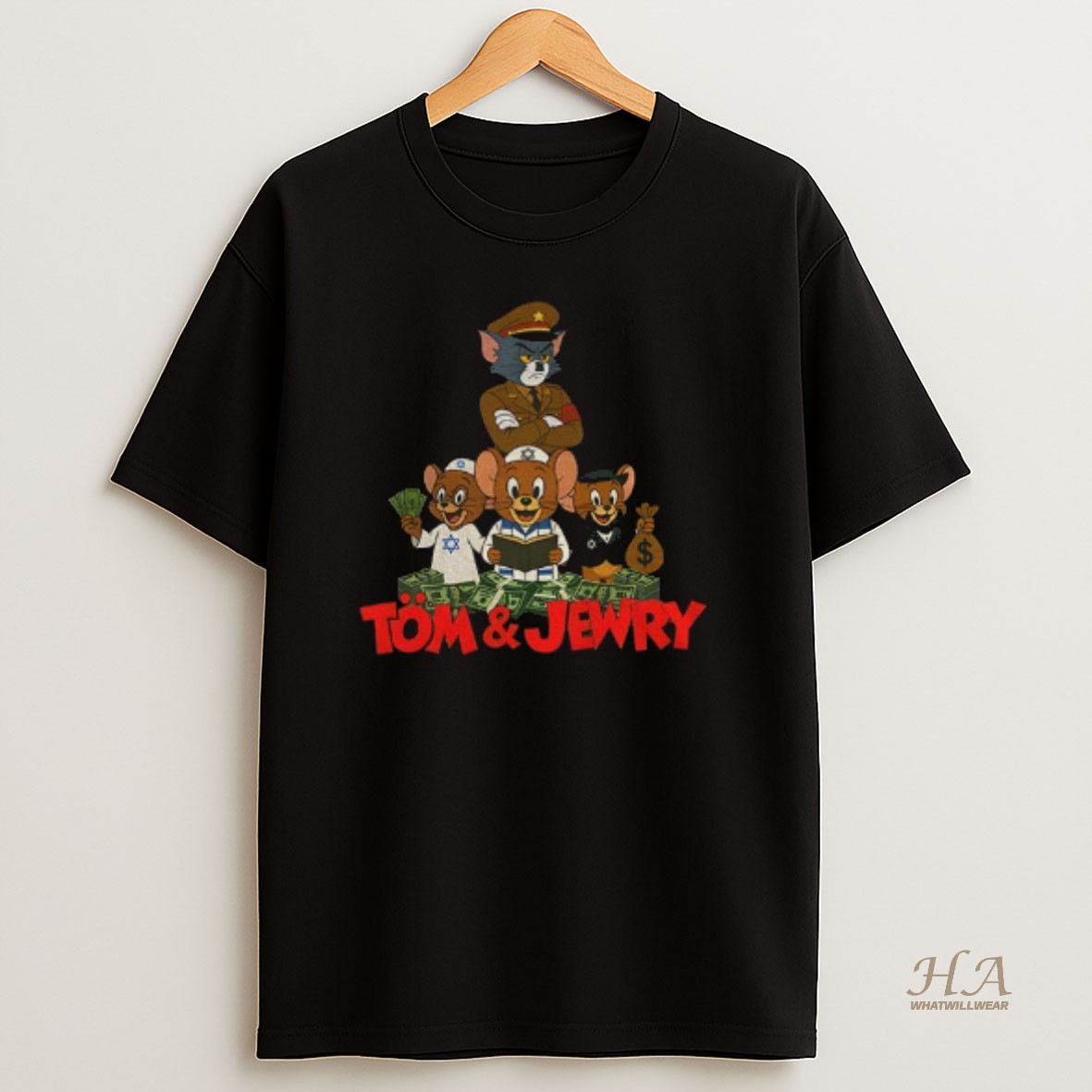 Official Tom And Jewry Jewish Cartoon T Shirt