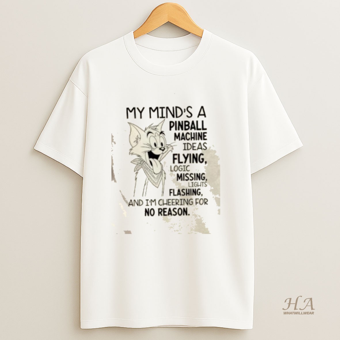 Official Tom Cat My Minds A Pinball Machine Shirt