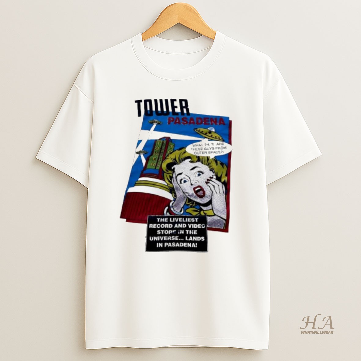 Official Tower Records Pasadena Vintage T Shirt