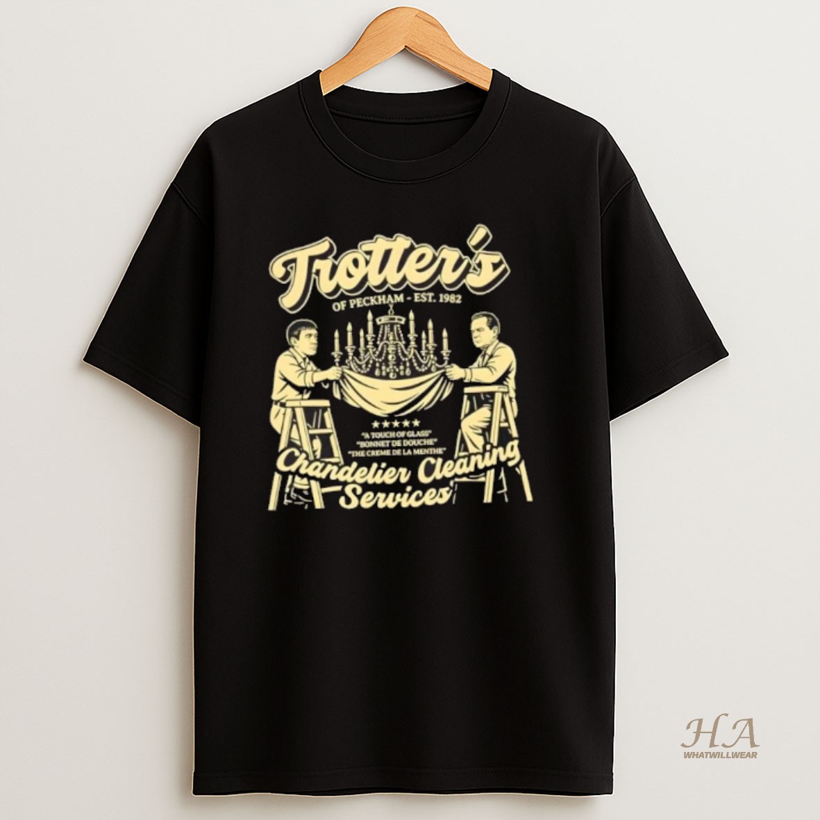Official Trotters Chandelier Cleaning Services Est 1982 T Shirt