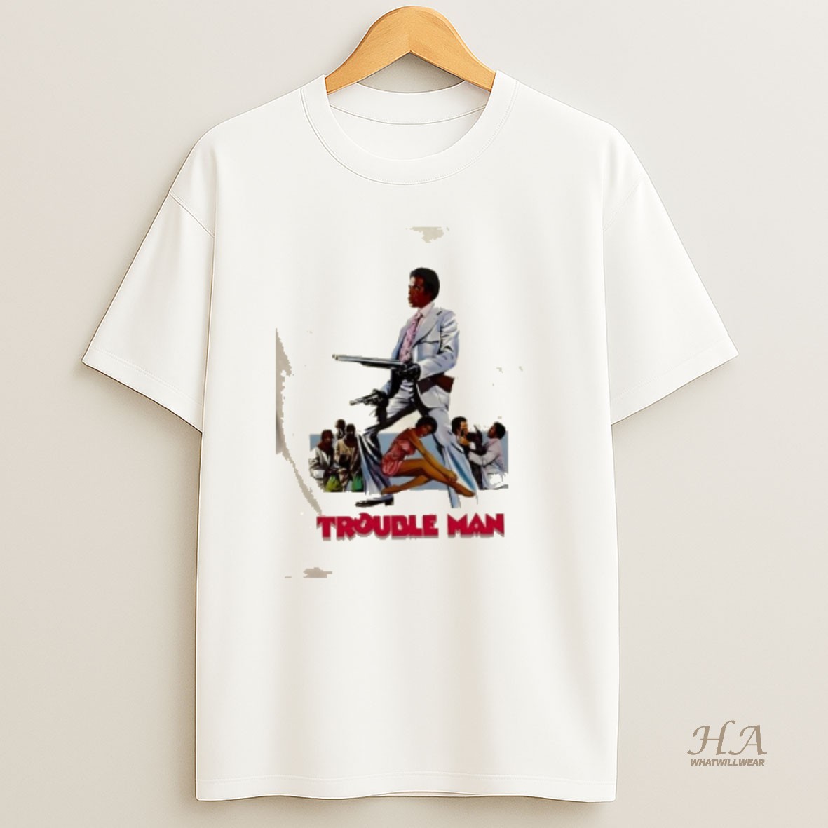 Official Trouble Man 1972 Robert Hooks Paul Winfield Vintage Shirt