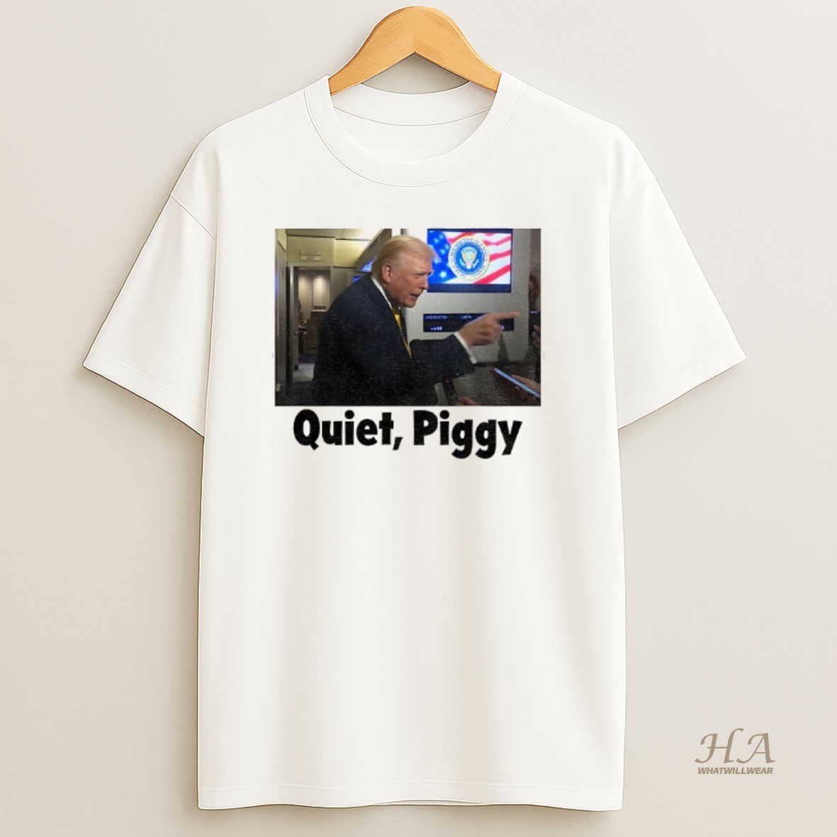 Official Trump Quiet Piggy Photo T Shirt