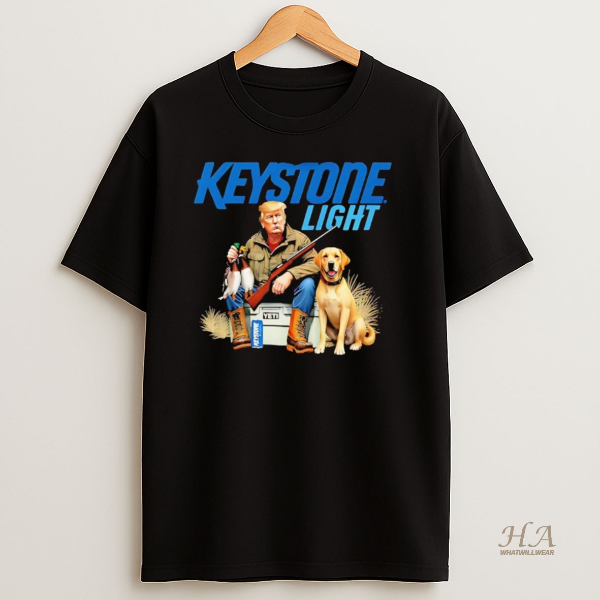 Official Trump Duck Hunting Keystone Light Lager T Shirt