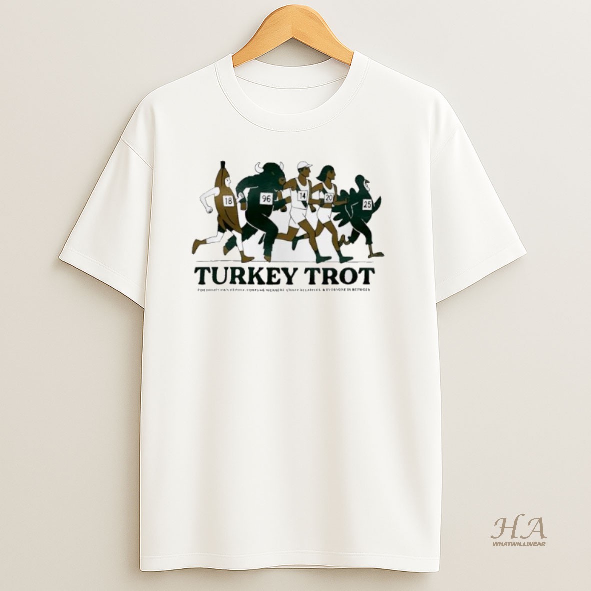 Official Turkey Trot For Hometown Heroes Costume Wearers Crazy Relatives And Everyone In Between T Shirt