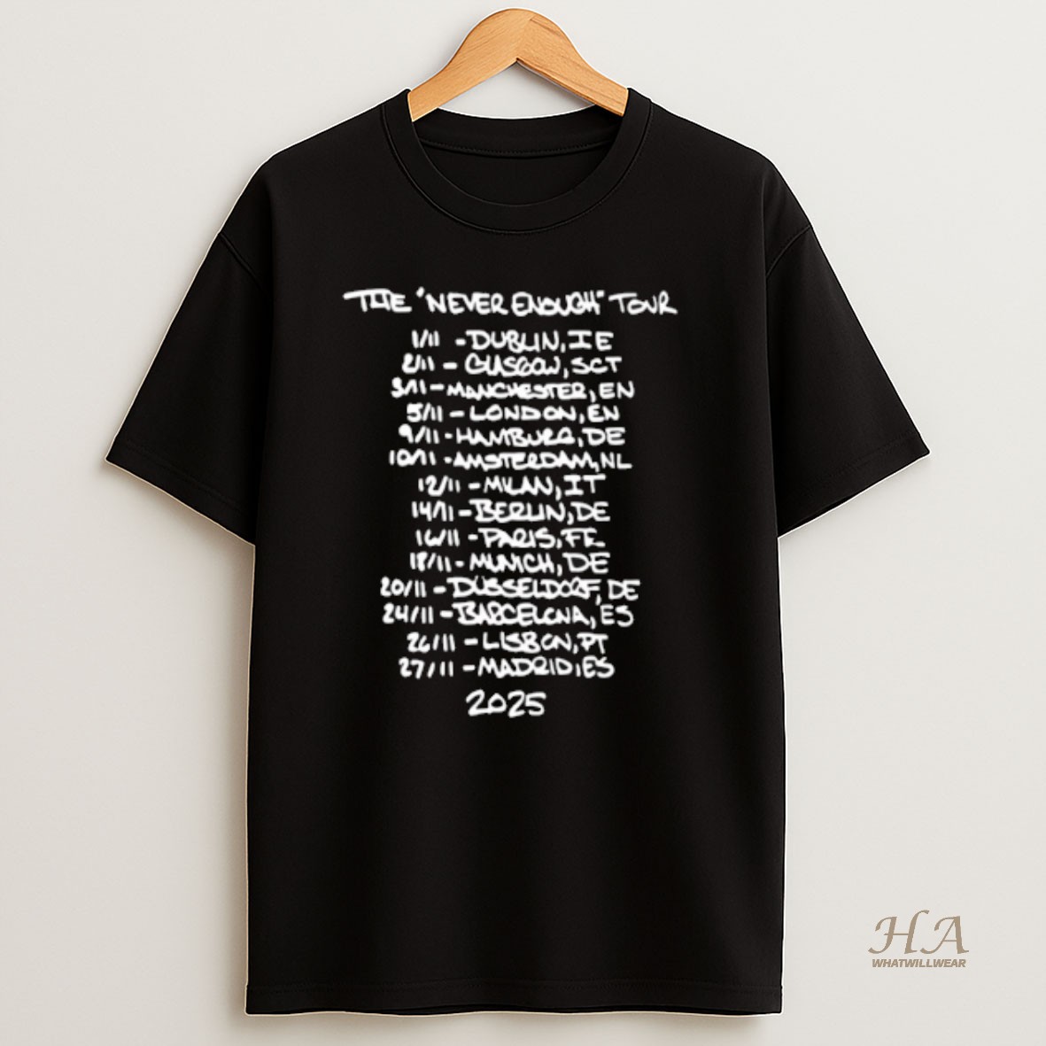 Official Turnstile Tour Europe And Uk 2025 T Shirt