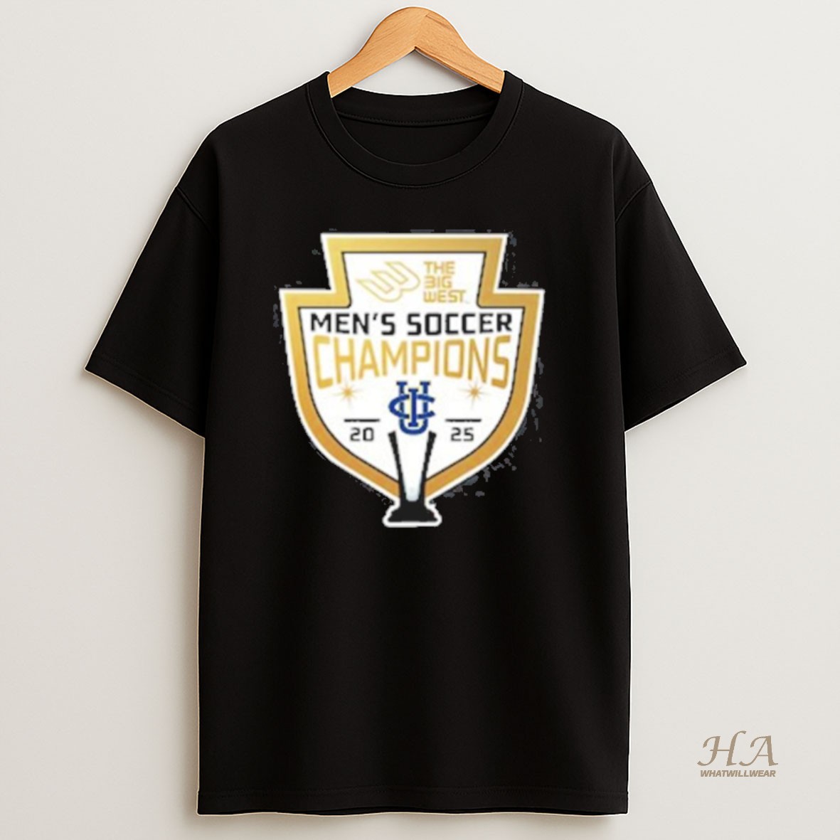 Official Uc Irvine Mens Soccer 2025 Big West Champions T Shirt