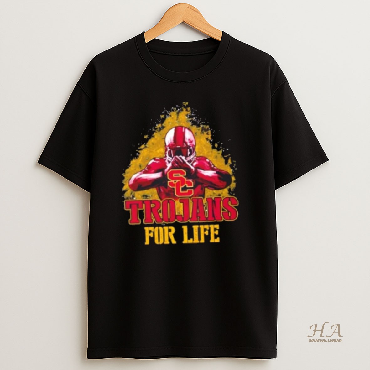 Official Usc Trojans Football For Life T Shirt