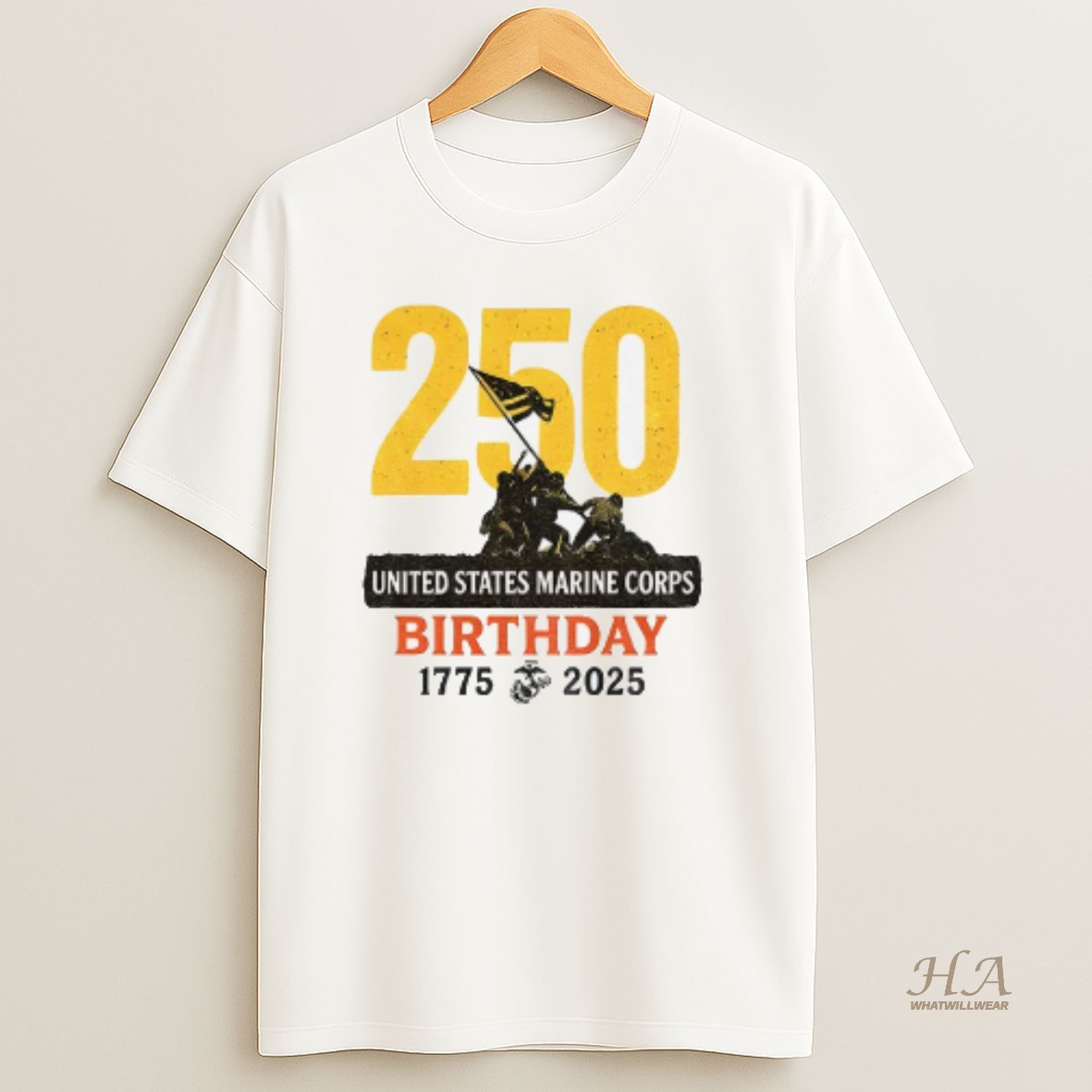 Official Usmc 250th Birthday United States Marine Corps Anniversary 1775_e2_80_932025 T Shirt