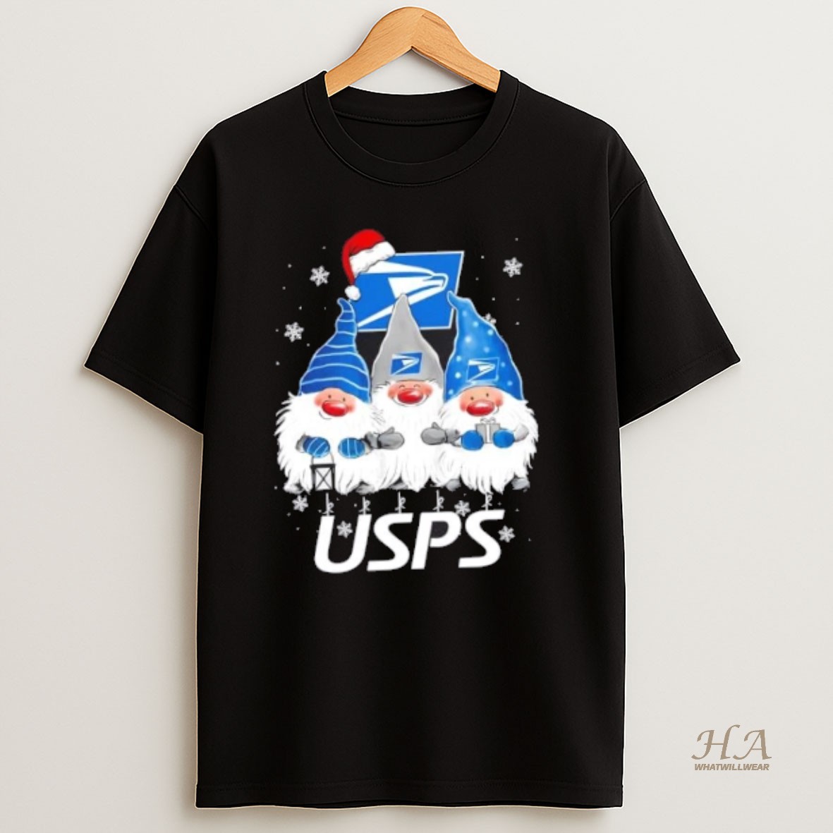 Official Usps X Gnome Merry Christmas T Shirt