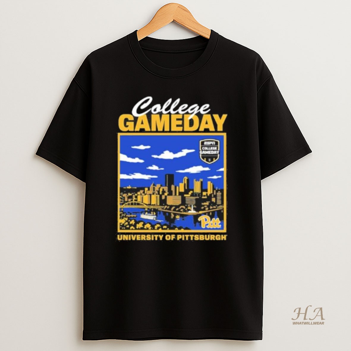 Official University Of Pittsburgh Football 2025 College Gameday Stadium T Shirt