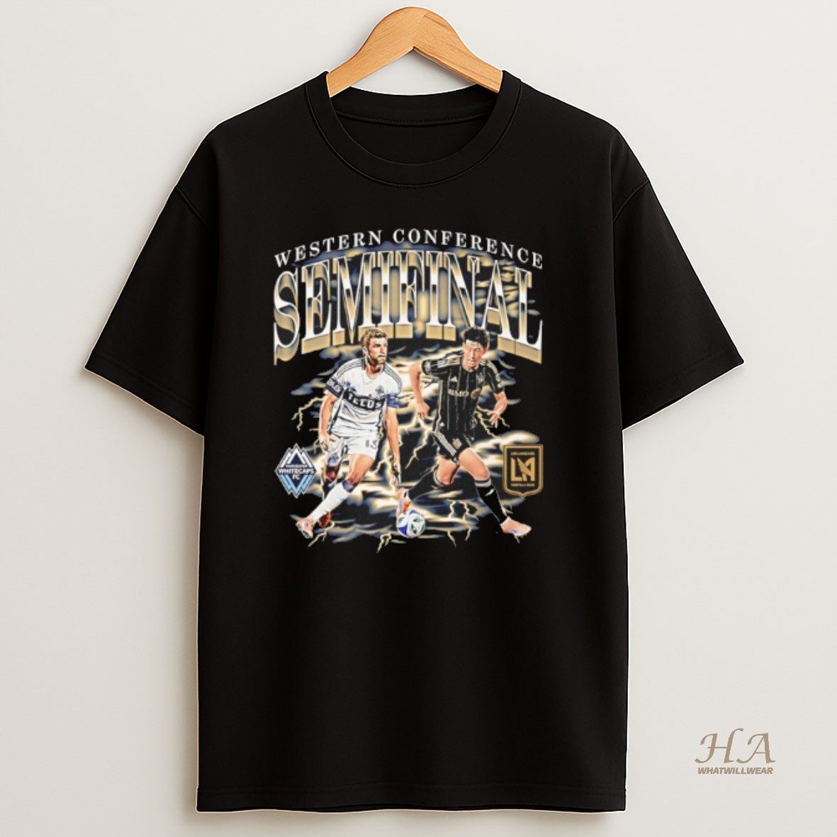 Official Vancouver Whitecaps Fc Vs Lafc 2025 Mls Western Conference Semifinal Matchup T Shirt