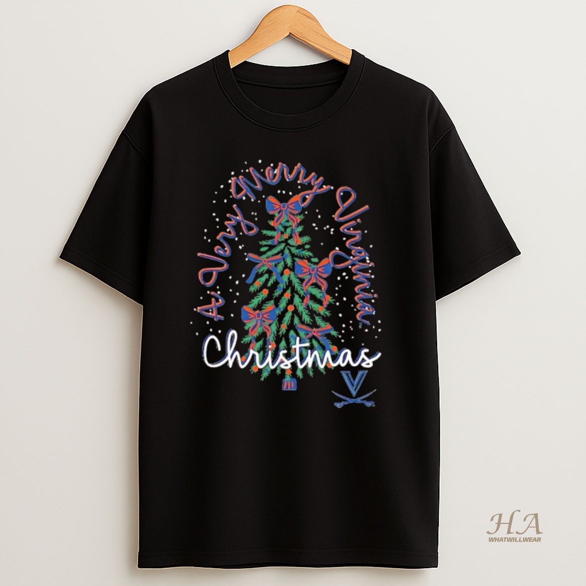 Official Virginia Cavaliers A Very Merry Cavaliers Christmas T Shirt