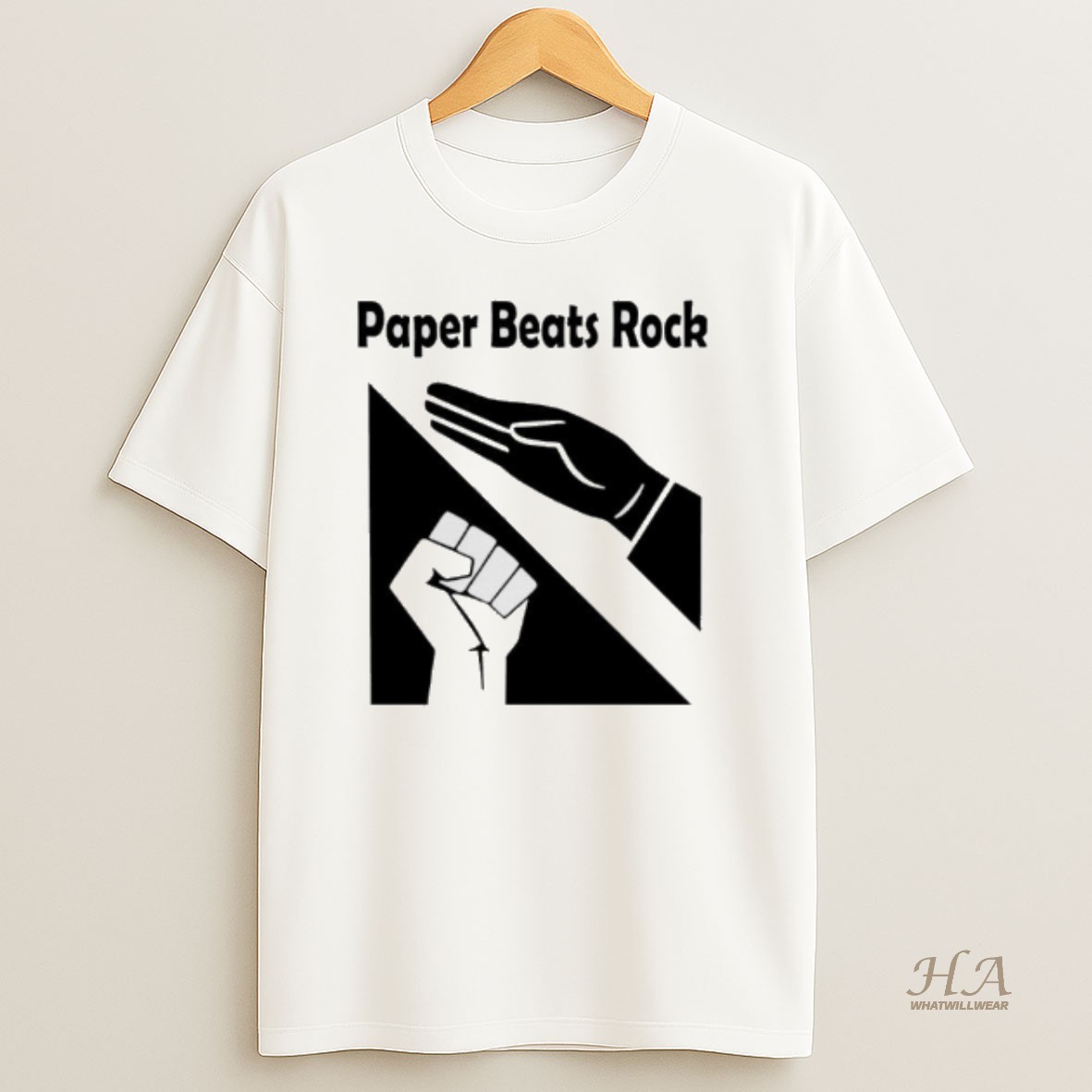 Official Walmart Nazi Salute Paper Beats Rock T Shirt