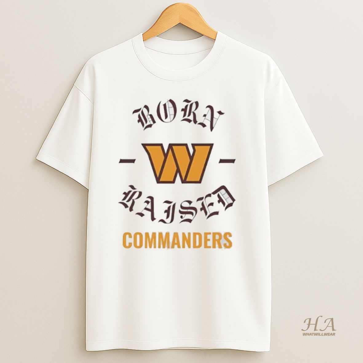 Official Washington Commanders Born And Raised T Shirt