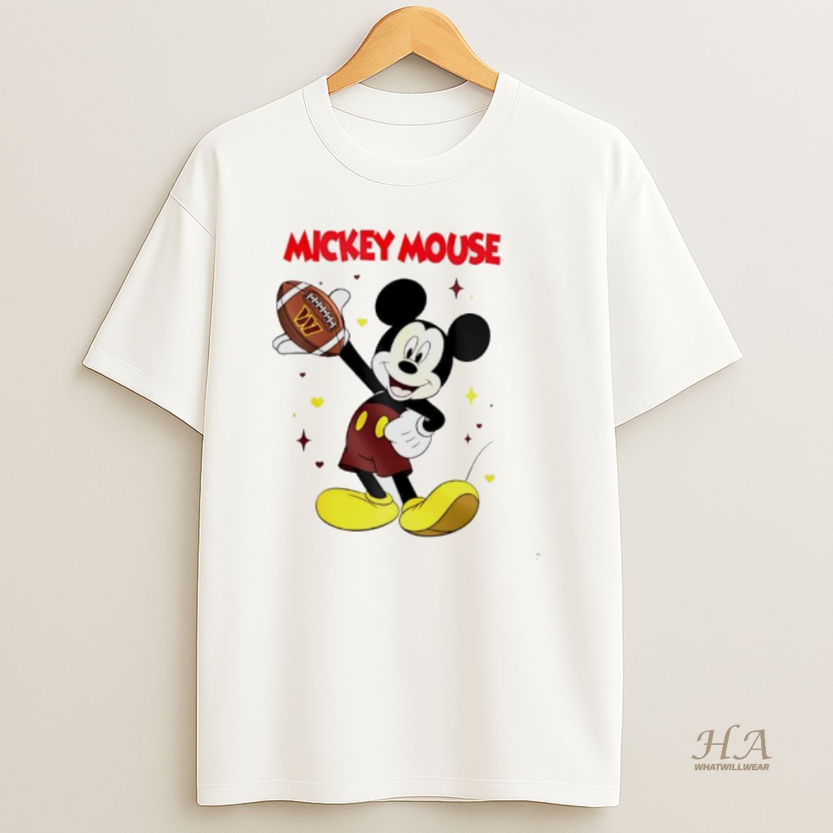 Official Washington Commanders Mickey Mouse Player 2025 T Shirt