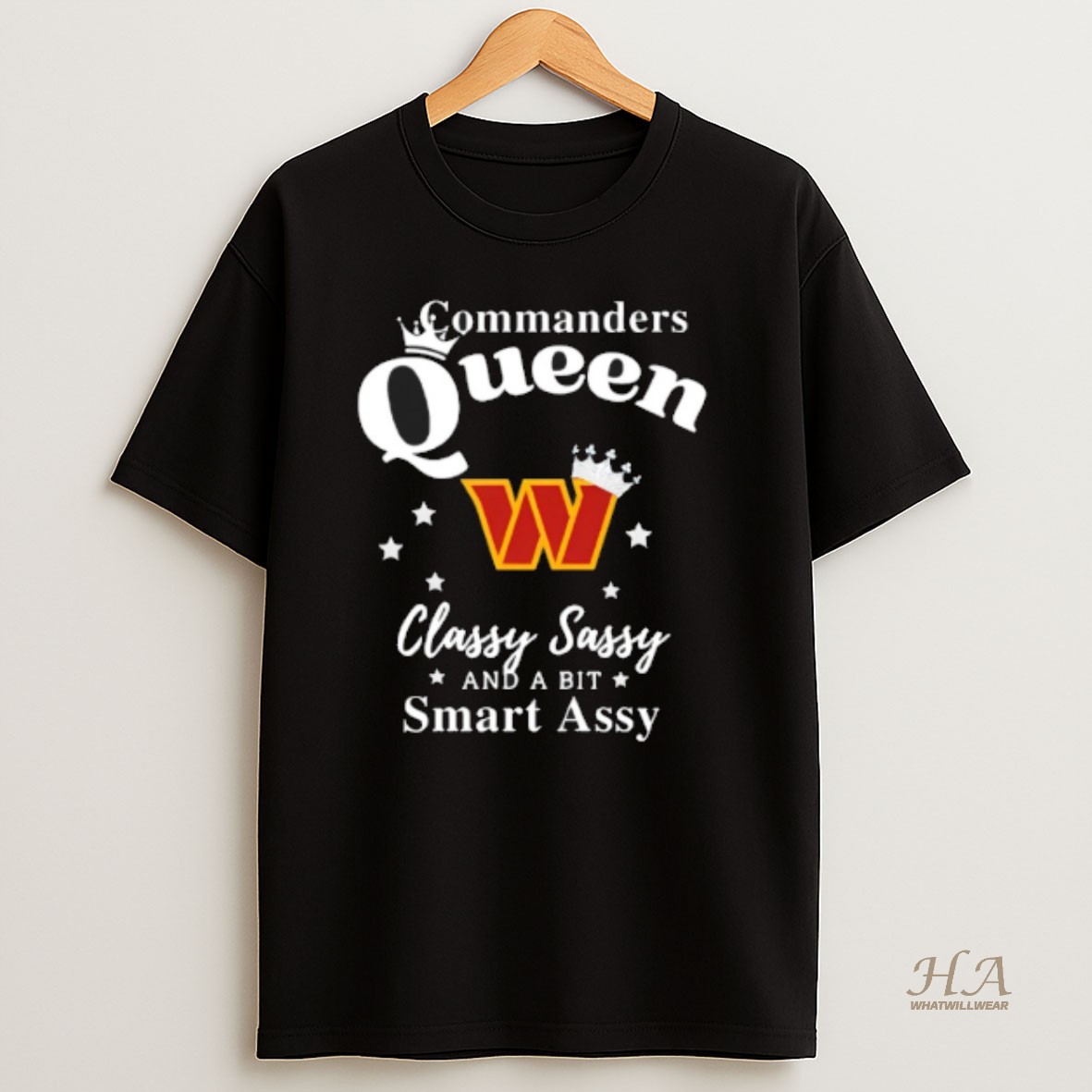 Official Washington Commanders Queen Classy Sassy And A Bit Smart Assy Nfl Shirt