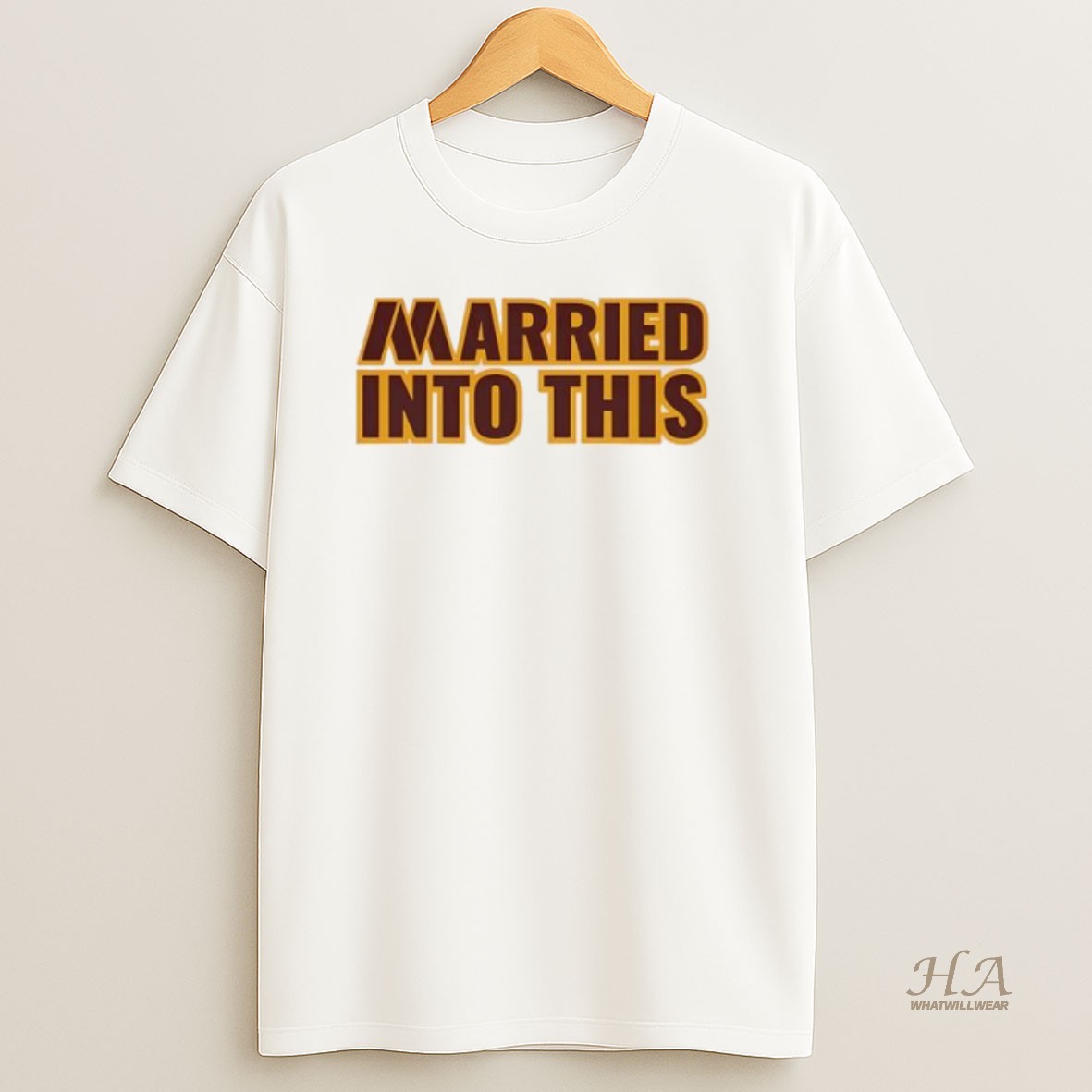 Official Washington Married Into This Football T Shirt