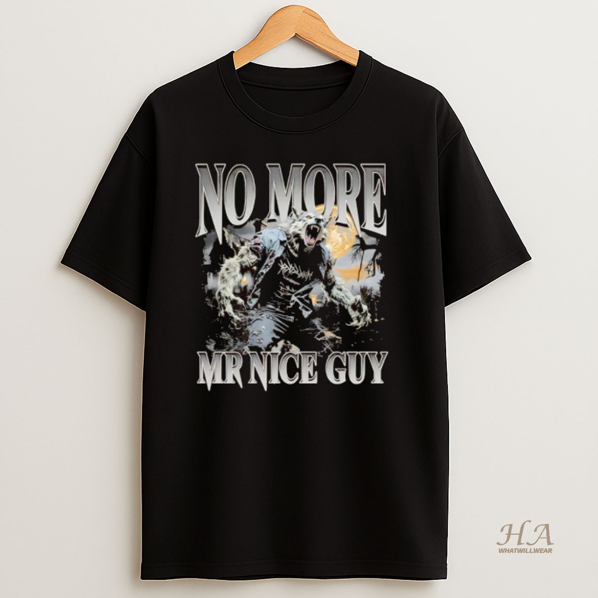 Official Werewolf No More Mr Nice Guy T Shirt