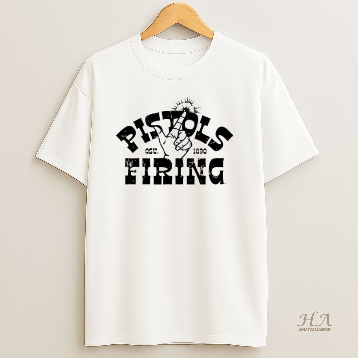 Official Western Pistols Firing Oklahoma State University Stylish T Shirt