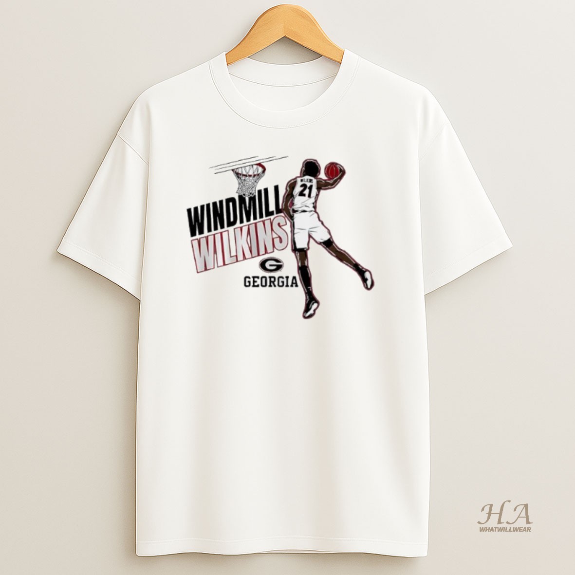 Official Windmill Jake Wilkins Georgia Basketball Stylish Design T Shirt
