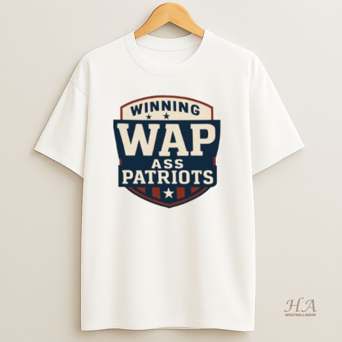 Official Winning Wap Ass Patriots Logo T Shirt