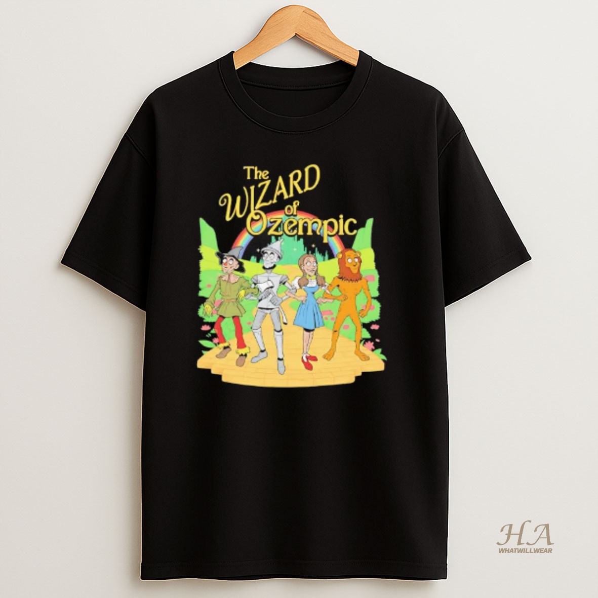Official Wizard Of Ozempic Rainbow Graphic T Shirt