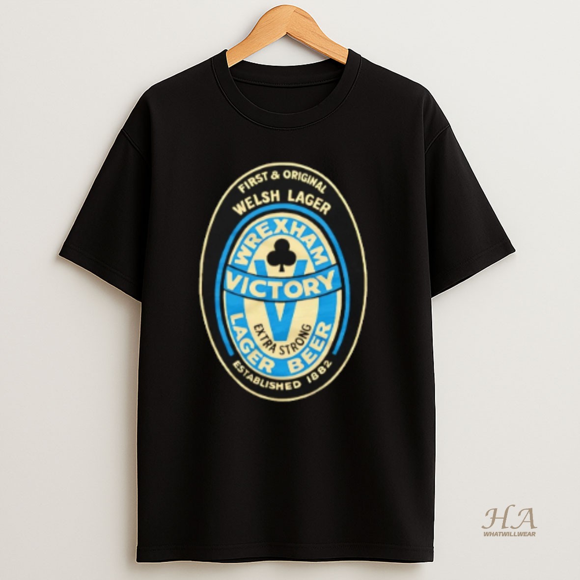 Official Wrexham Lager Victory Lager Beer Est 1882 T Shirt