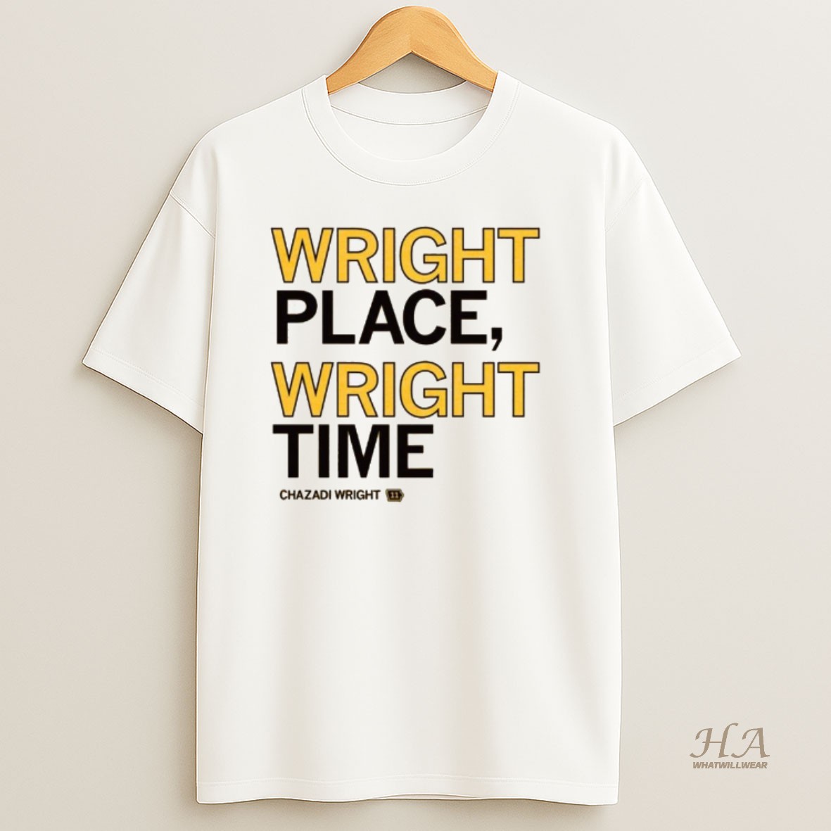 Official Wright Place Wright Time Chazadi Wright Shirt