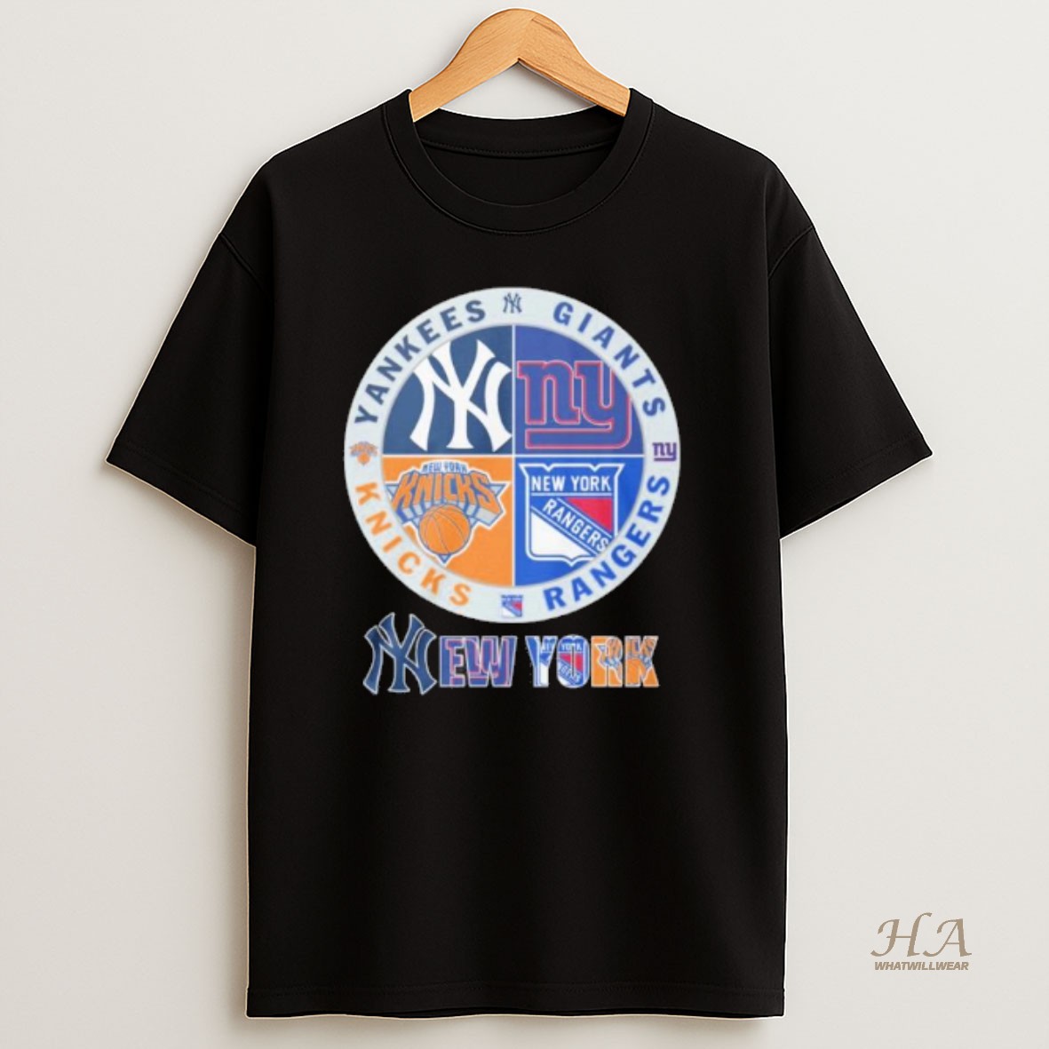 Official Yankees Giants Rangers And Knicks 2025 T Shirt