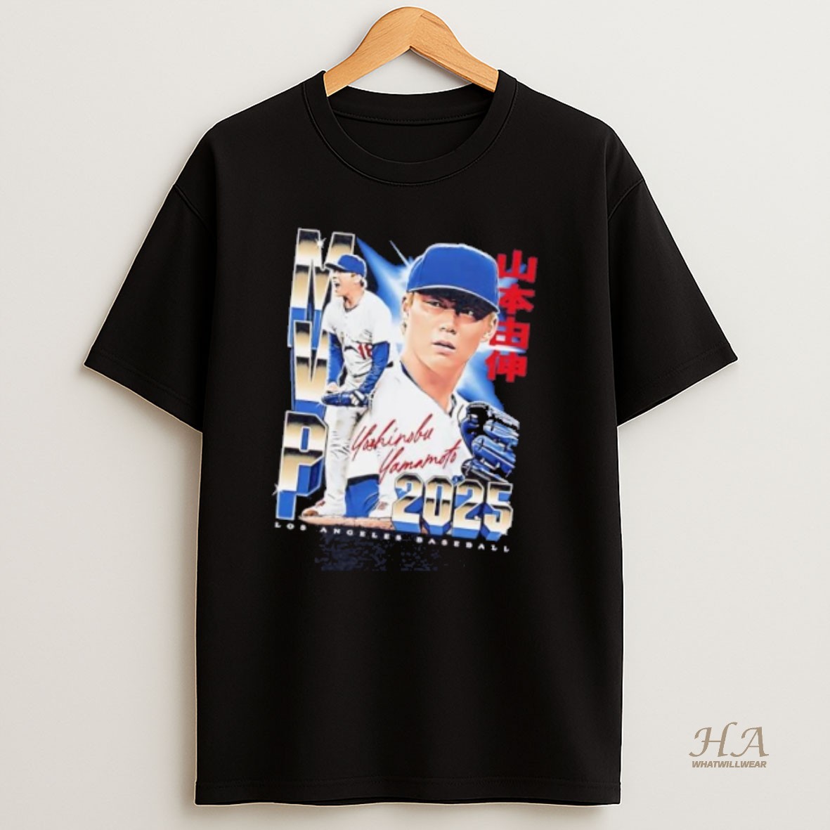 Official Yoshinobu Yamamoto 2025 Champs Mvp La Dodgers T Shirt