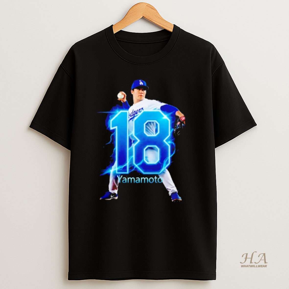 Official Yoshinobu Yamamoto La Dodger 18 T Shirt