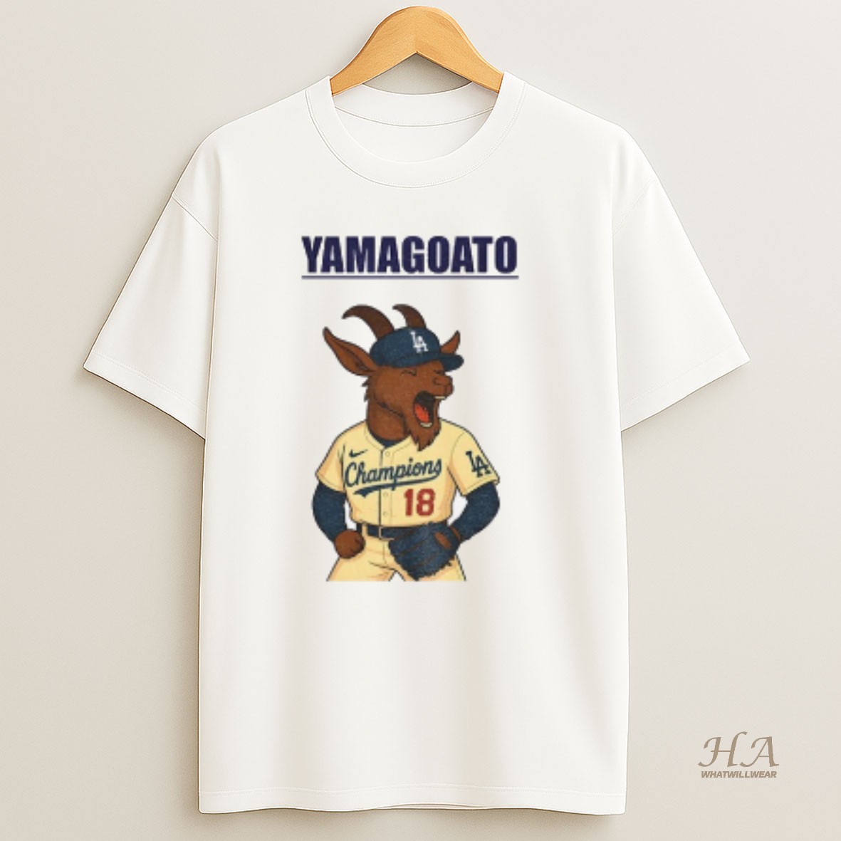 Official Yoshinobu Yamamoto Yamagoato Goat Baseball Mlb Champions World Series 2025 T Shirt