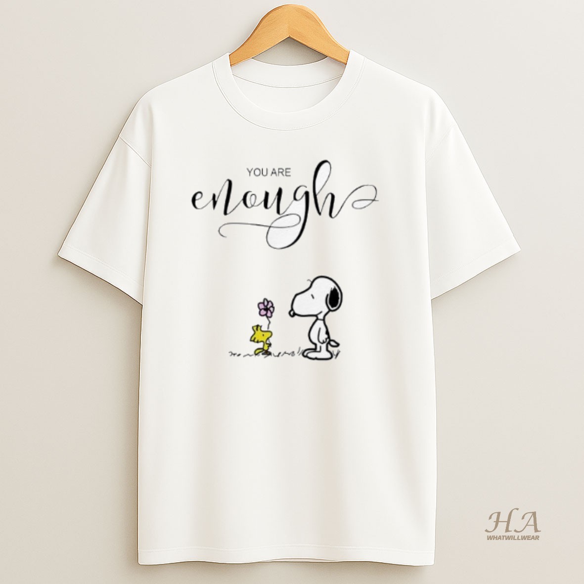 Official You Are Enough Snoopy T Shirt