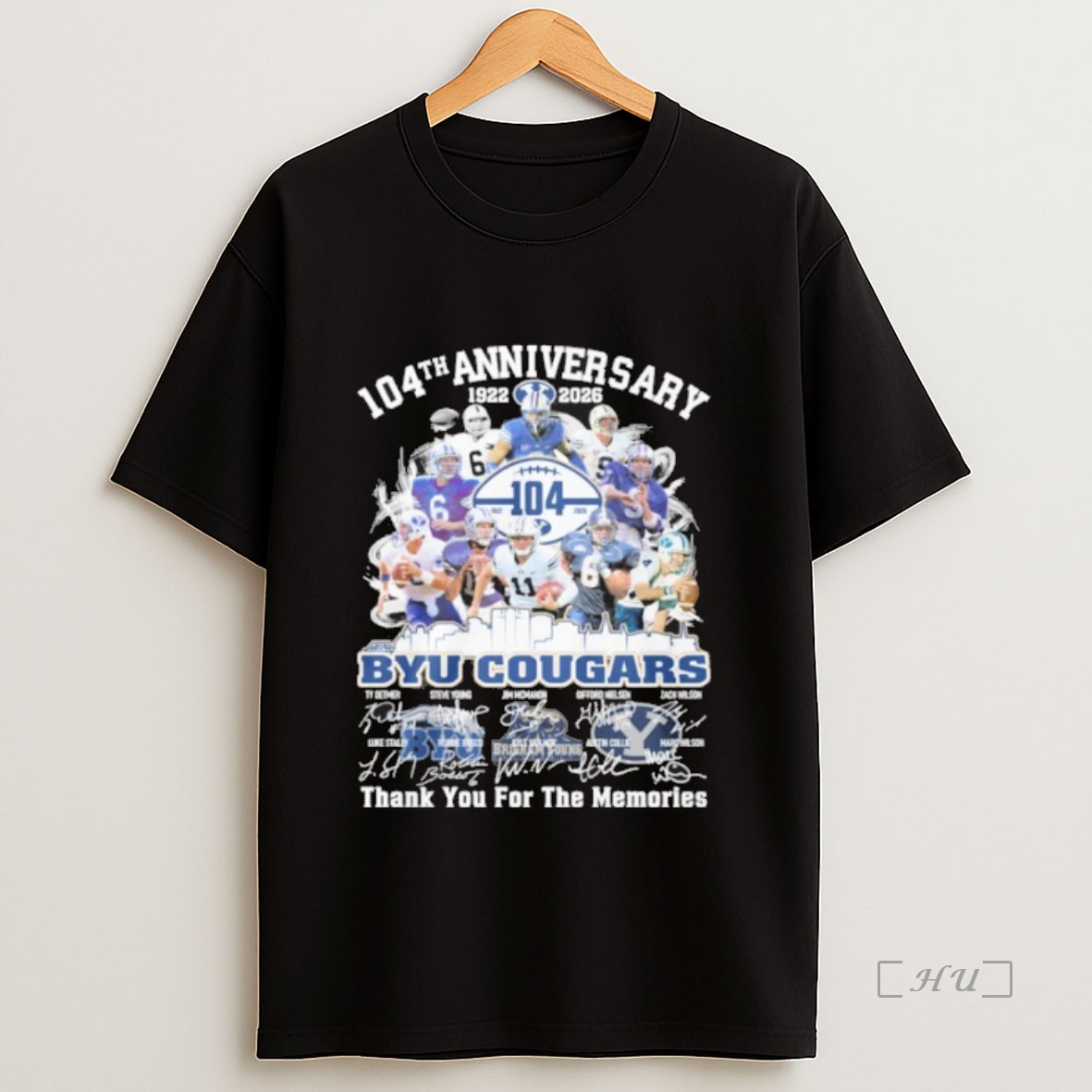 Officials 106th Anniversary 1922 2026 Byu Cougars Team Signatures Premium Shirt Sweatshirt Tee
