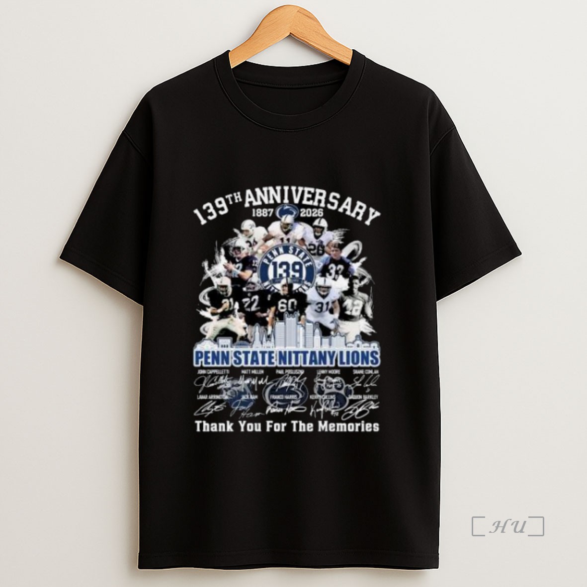 Officials 139th Anniversary 1887 2026 Penn State Nittany Lions Thank You For The Memories Signatures Premium Shirt Sweatshirt Tee