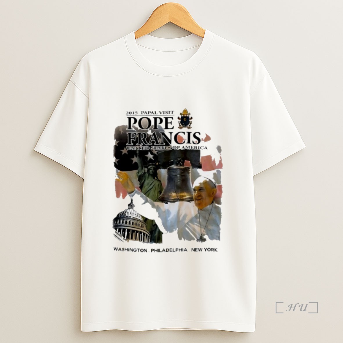 Officials 2015 Papal Visit Pope Francis United States Of America Premium Shirt Sweatshirt Tee